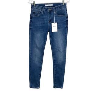 Kancan Jeans Skinny Stretch Blue Denim Style KC11214CHD Womens 3 / 25 NWT